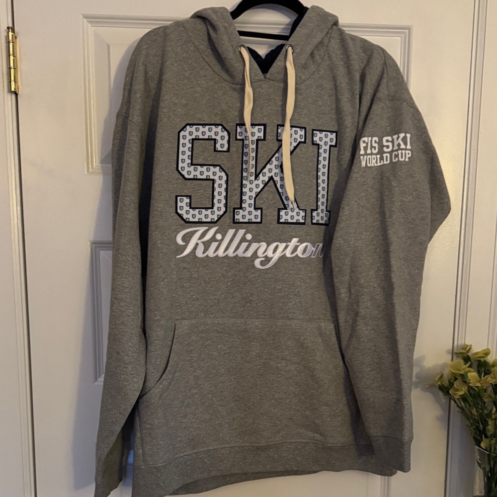 Gray SKI Killington Hoodie New Large